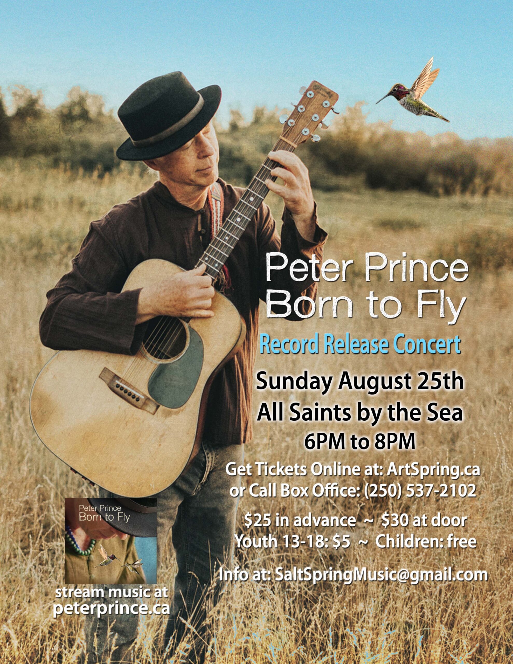 Peter Prince - BORN TO FLY - Album Release Concert